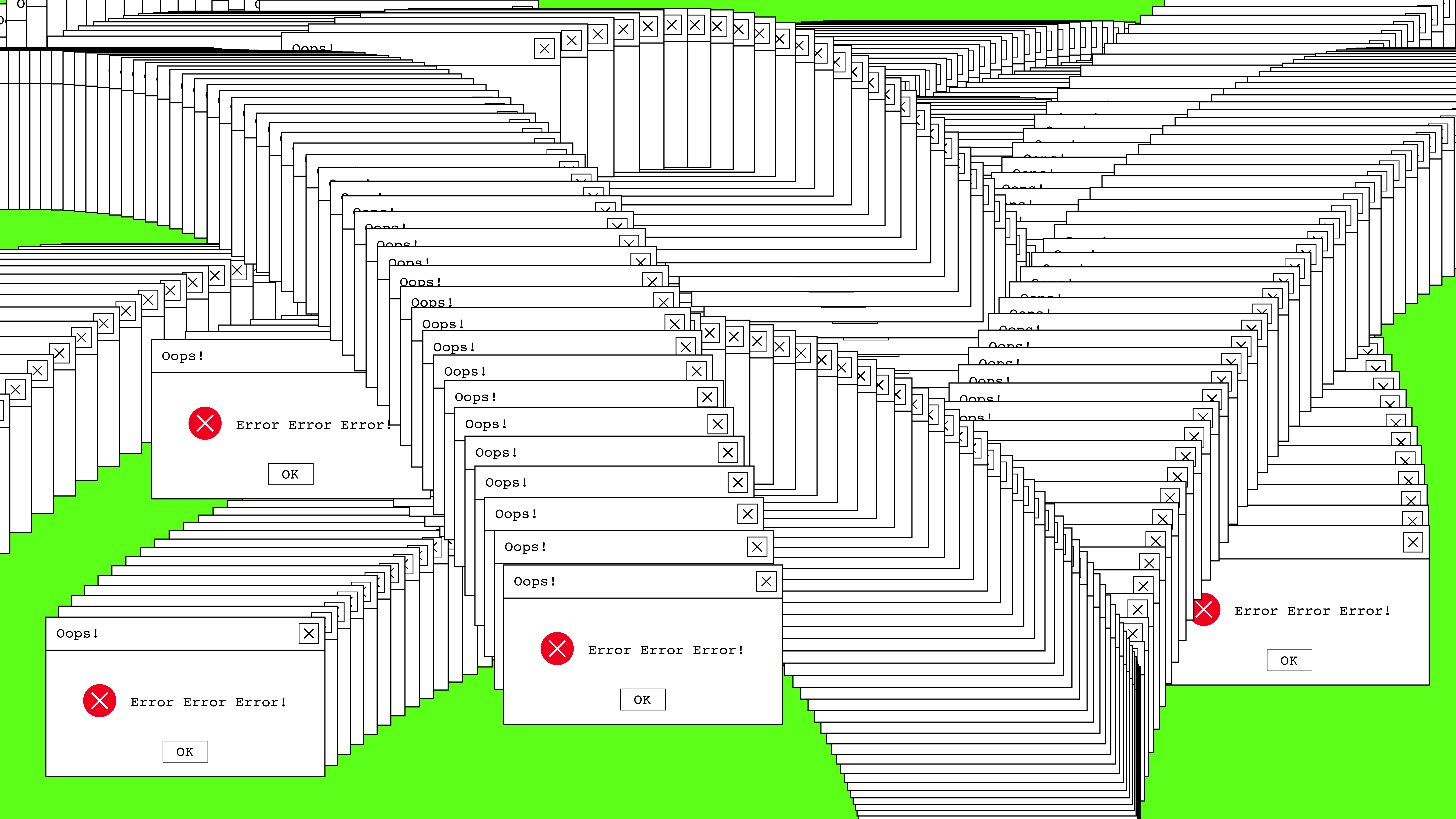 Illustration of cascading error messages