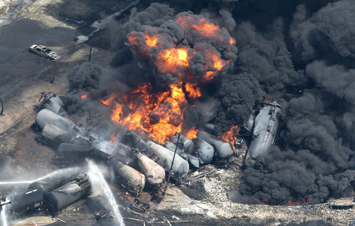 Freight Train Derails and Explodes in Lac-Megantic, Quebec - The