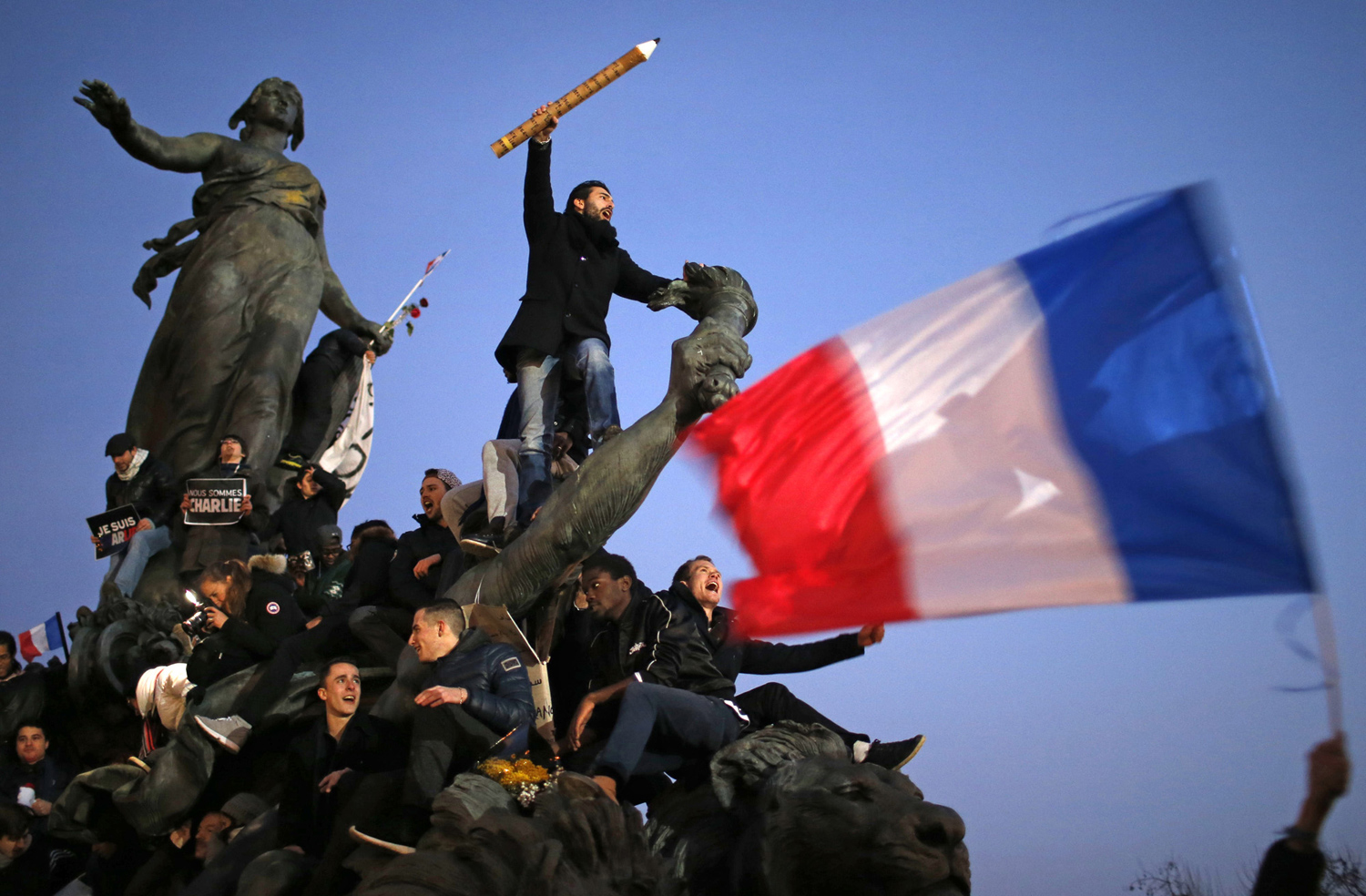 In Paris: A Massive Rally of Defiance and Sorrow - The Atlantic
