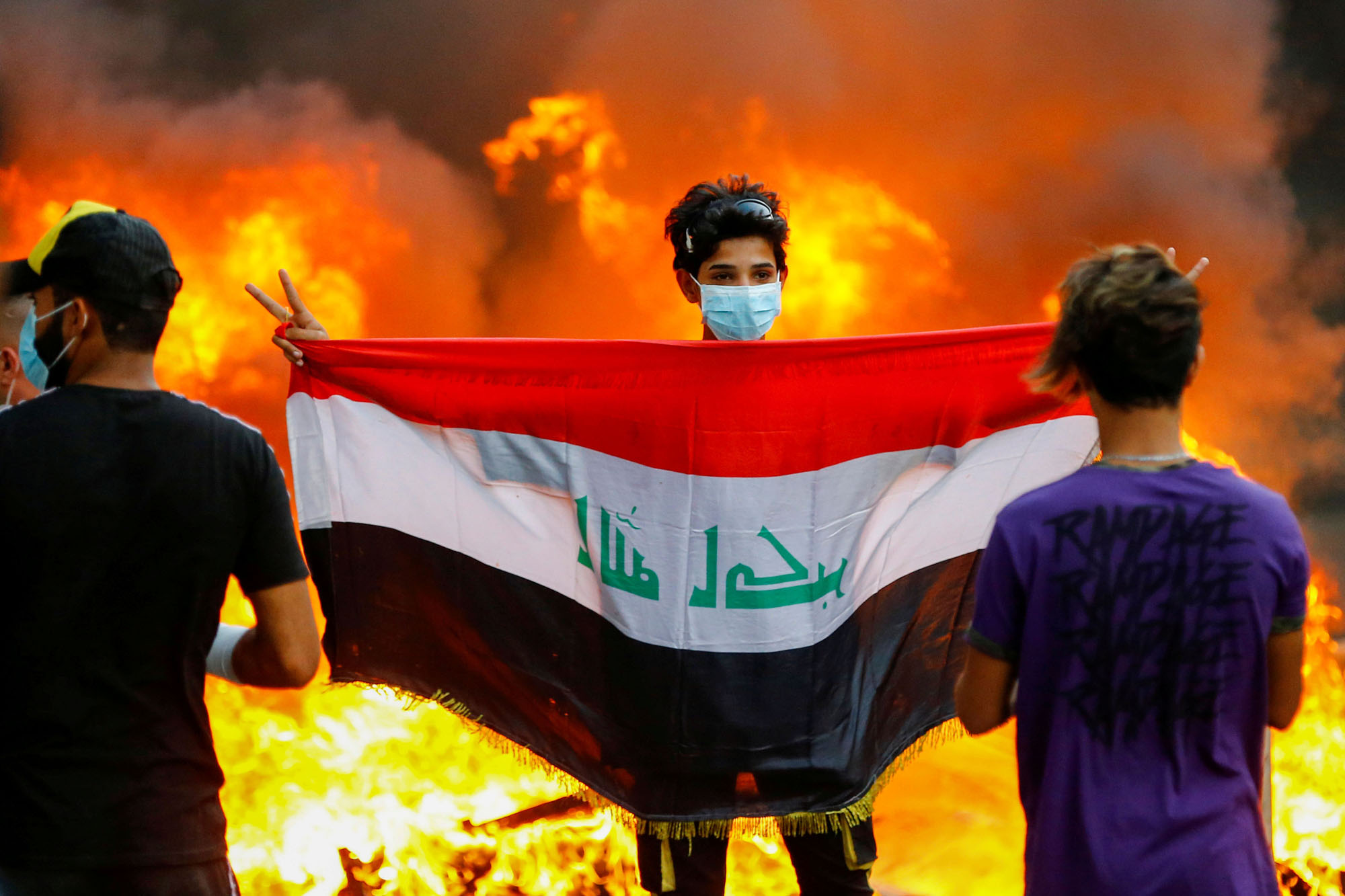 Photos A Month Of Anti Government Protests In Iraq The Atlantic