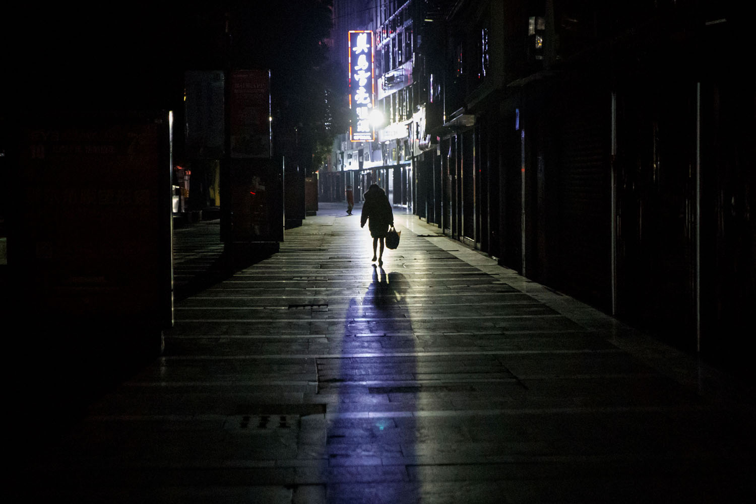 empty streets at night