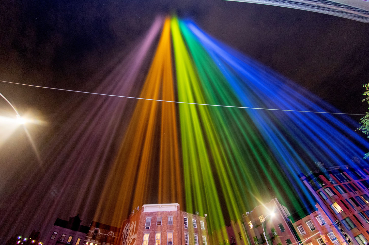 Pride rainbow lights us city hi-res stock photography and images - Alamy