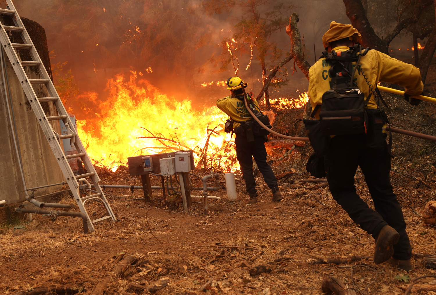 Photos Wildfires Burn Through California s Wine Country The