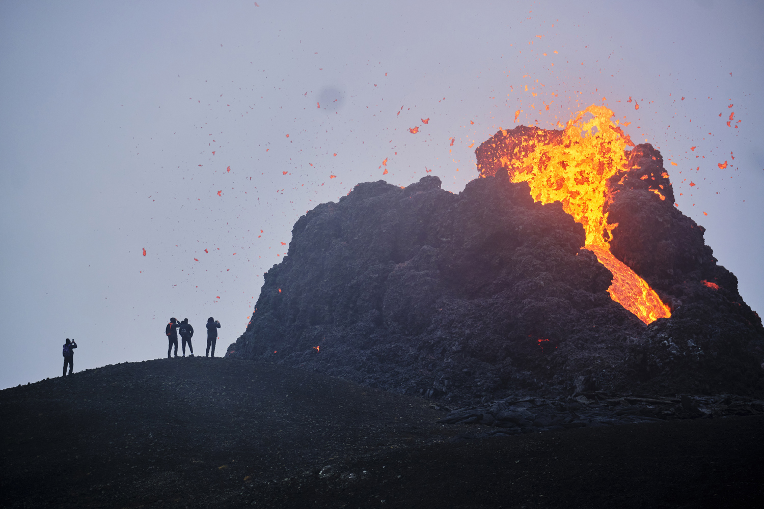 Volcano popular Prints Triptych - Geldingadalur Iceland Print - Fagradallsfjall Photography