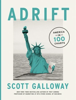 Book cover of Adrift by Scott Galloway.