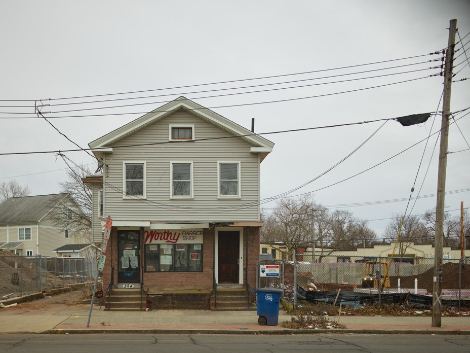 Bild der Dixwell Avenue, New Haven.  2022