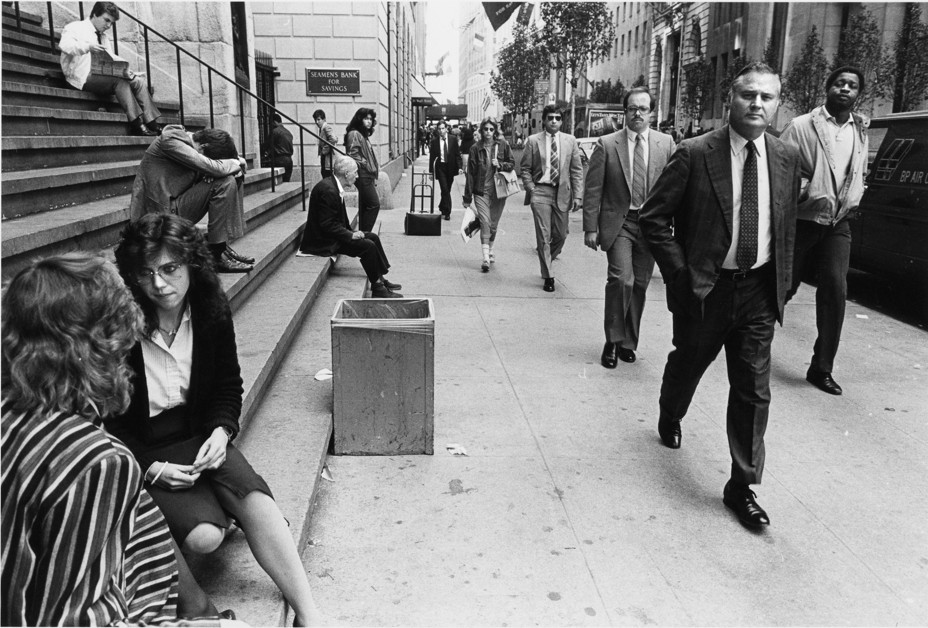 people sit on stairs at lunch break