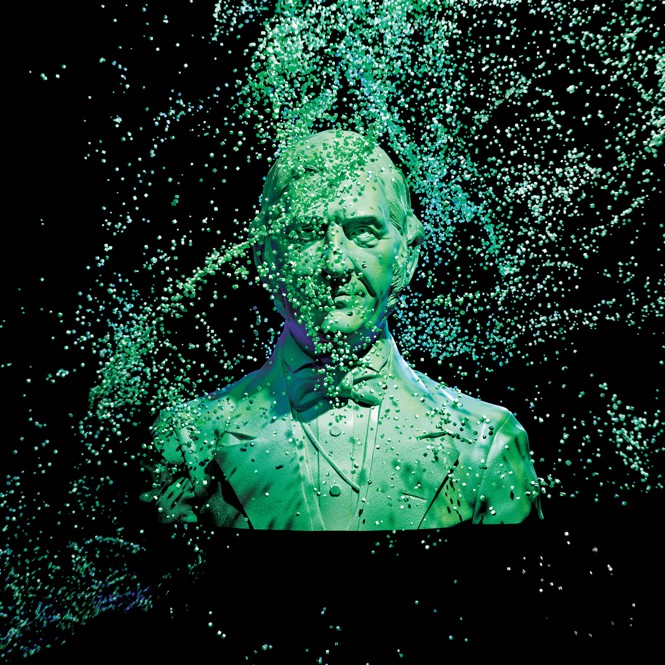 an illustration meant to resemble an AI-generated portrait of Abraham Lincoln