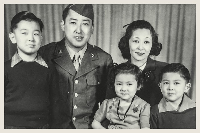 The author's family during World War II. 