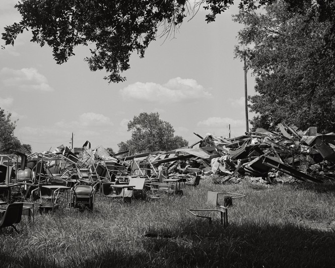 Picture of Demolished School in Edna, Texas