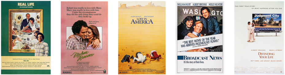 5 movie posters in a row