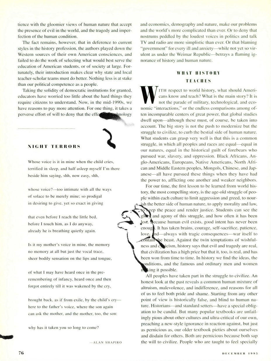 a pdf of the magazine page with a baby's hand drawn on in black watercolor