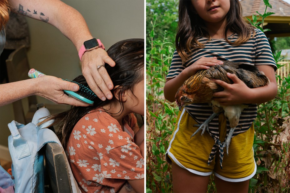 diptych of Chelsey's children 