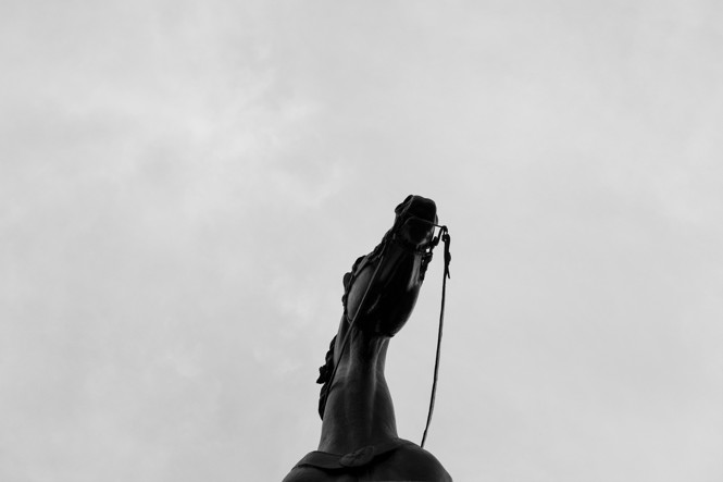 Statue of a horse from Gettysburg battlefield