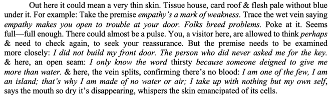 Text of "Amphigory," a poem by David Eileen