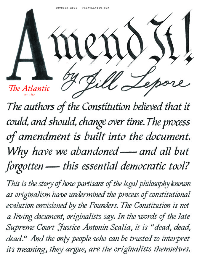 Cover of the October 2025 Atlantic
