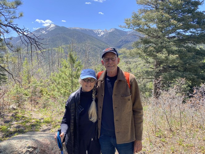 Joan and Michael in the mountains of New Mexico