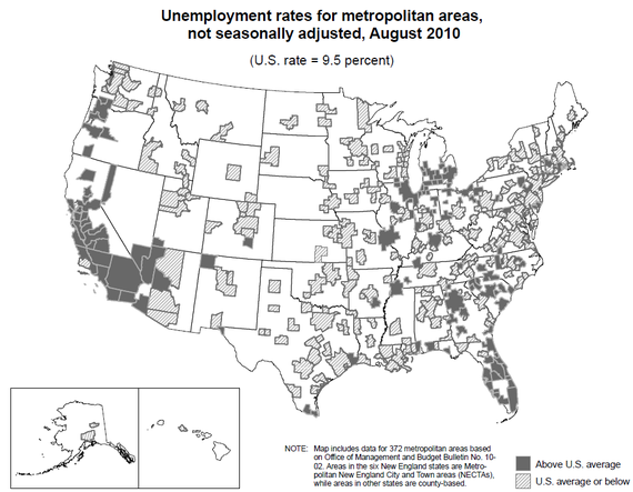 msa unemployment map 2010-08.png