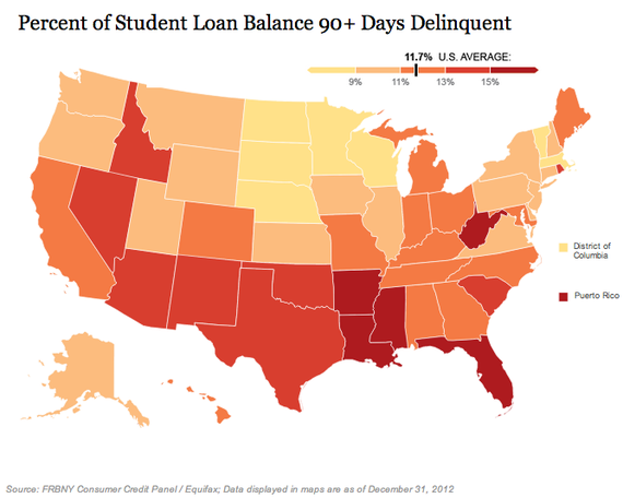 These 2 Maps About Student Loans Explode One of the Biggest Myths About ...