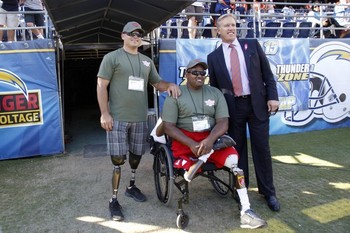 Cpl Gaal W- John Elway at SD Chargers game.jpg