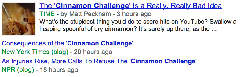 cinnamon challenge fail