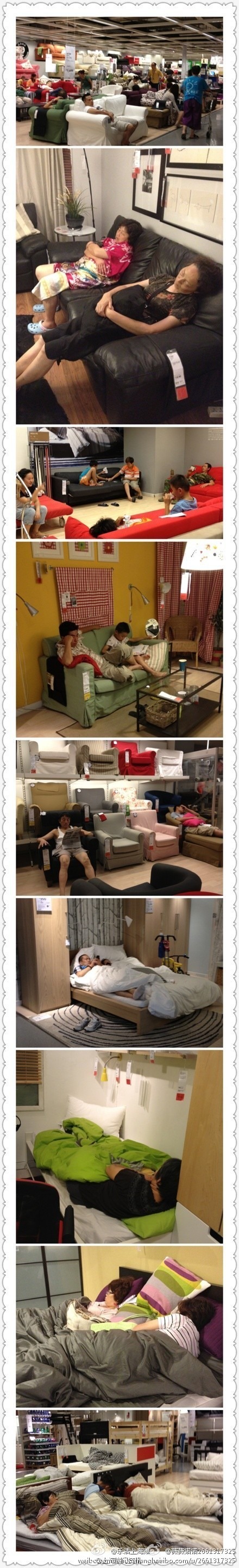 Photos Ikeas Customers In China Make Themselves Very Much At Home