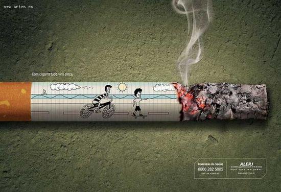 dead body smoking campaign