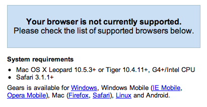 google chrome for mac tiger