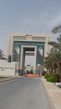 Thumbnail image for Giant Abdullah photos at Sabic building.JPG