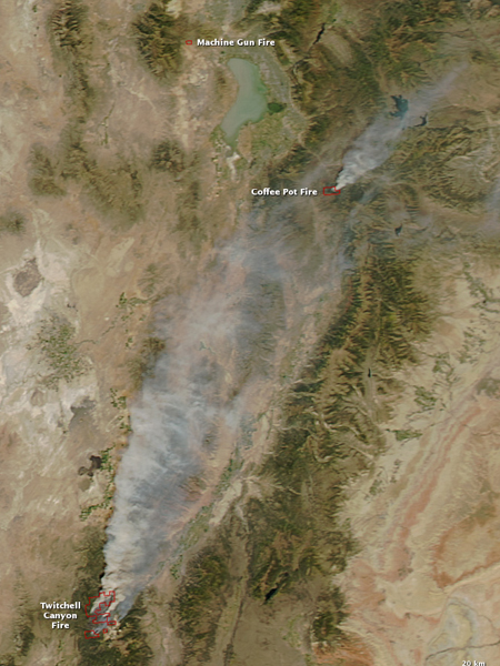 Orbital View: Fires in Utah - The Atlantic