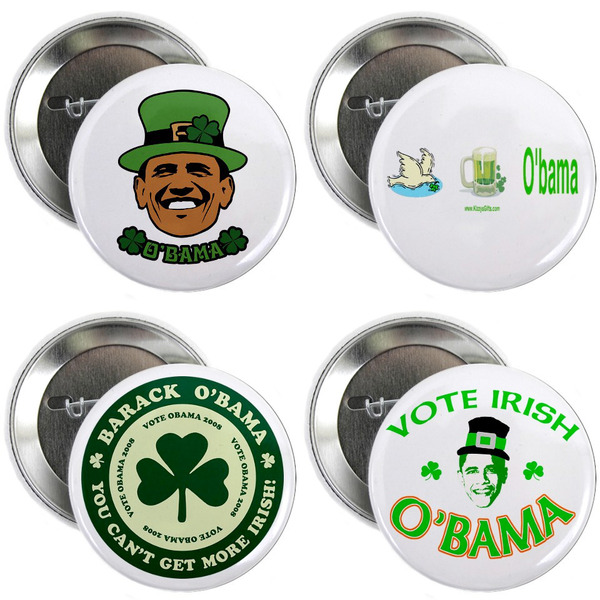 Picture of the Day: St. Patrick's Day Themed Obama Pins - The Atlantic
