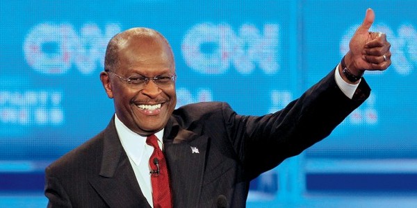 Herman Cain at NV debate - Mike Carlson AP - banner.jpg