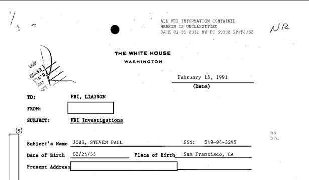 The Steve Jobs Reality Distortion Field Even Makes It Into His Fbi File The Atlantic