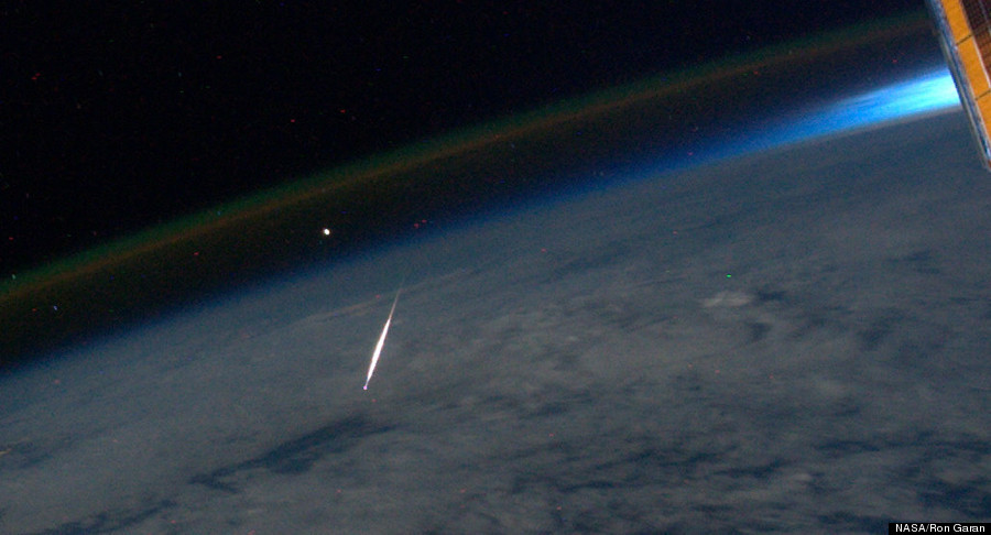 Picture Of The Day What A Shooting Star Looks Like From Space The