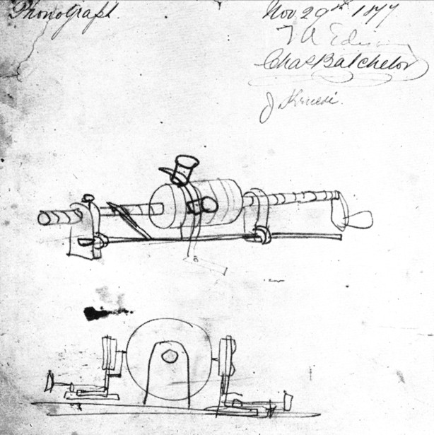 Edison phonograph sketch November 29 1877.jpg