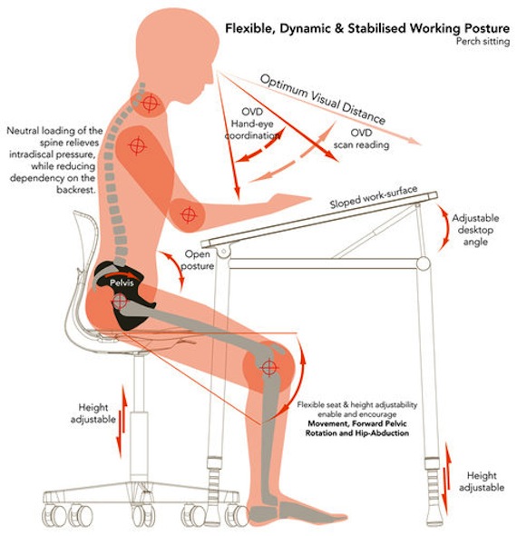 Ergonomic chair angle new arrivals