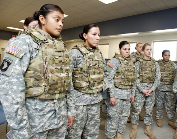 female soldier in combat