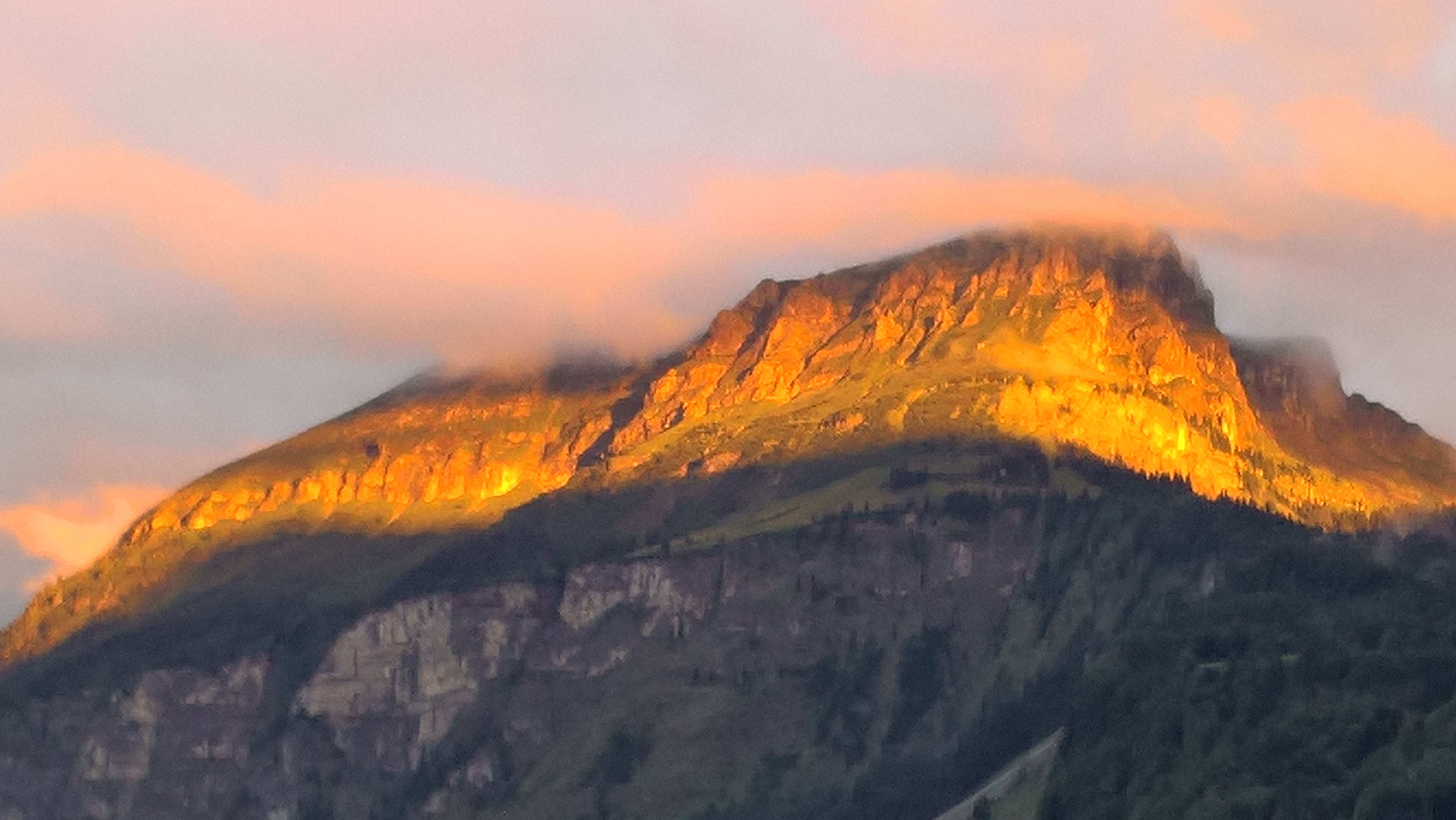 Sun on the alps