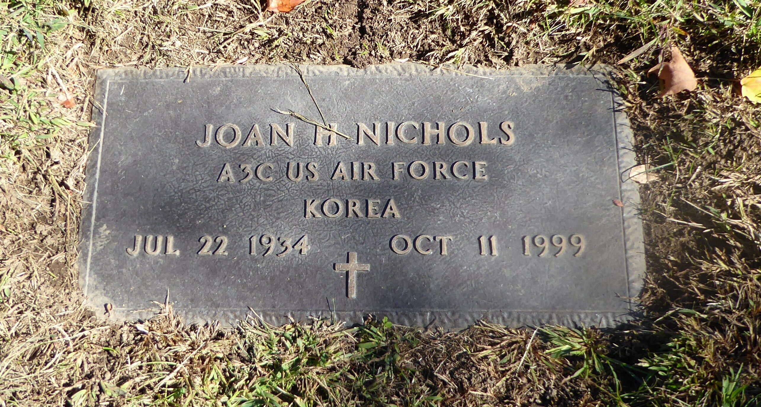 A photo of Tom Nichols's mom's gravestone