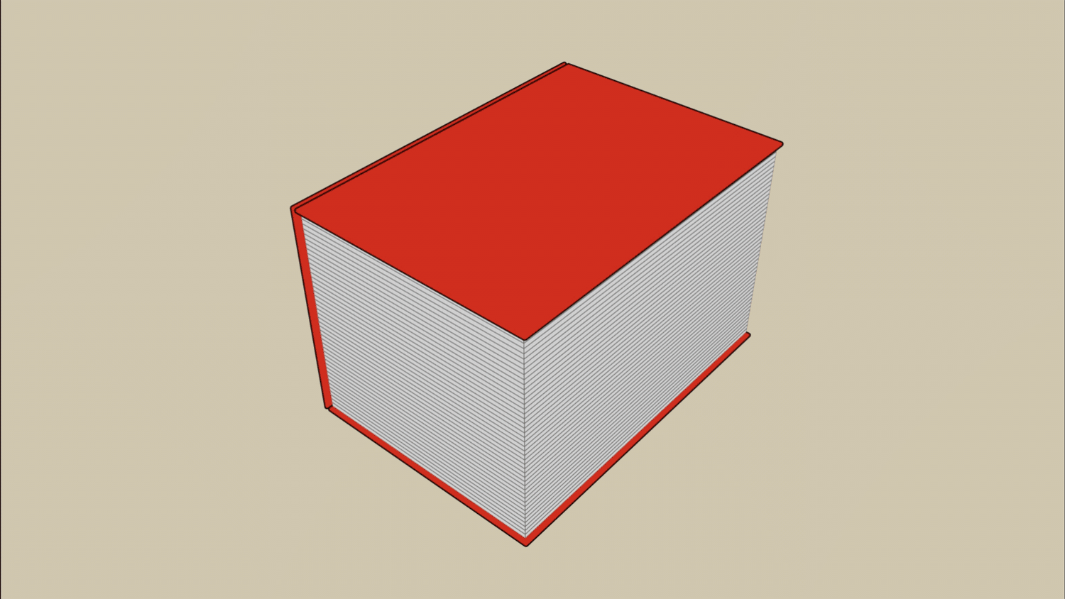 A gif of a book stretching vertically and horizontally