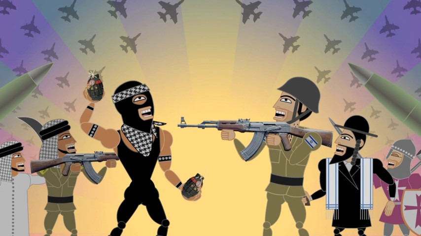 A Provocative Cartoon on Violence in the Holy Land By Nina Paley - The  Atlantic - The Atlantic