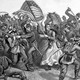 An etching of a Civil War battle