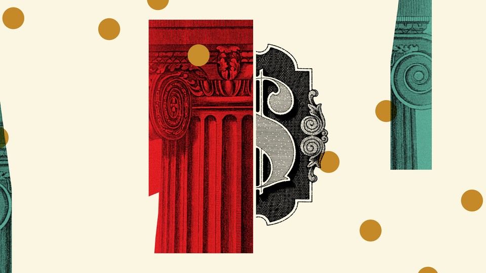 photo illustration of columns