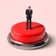 Illustration of a man standing on top of a red button