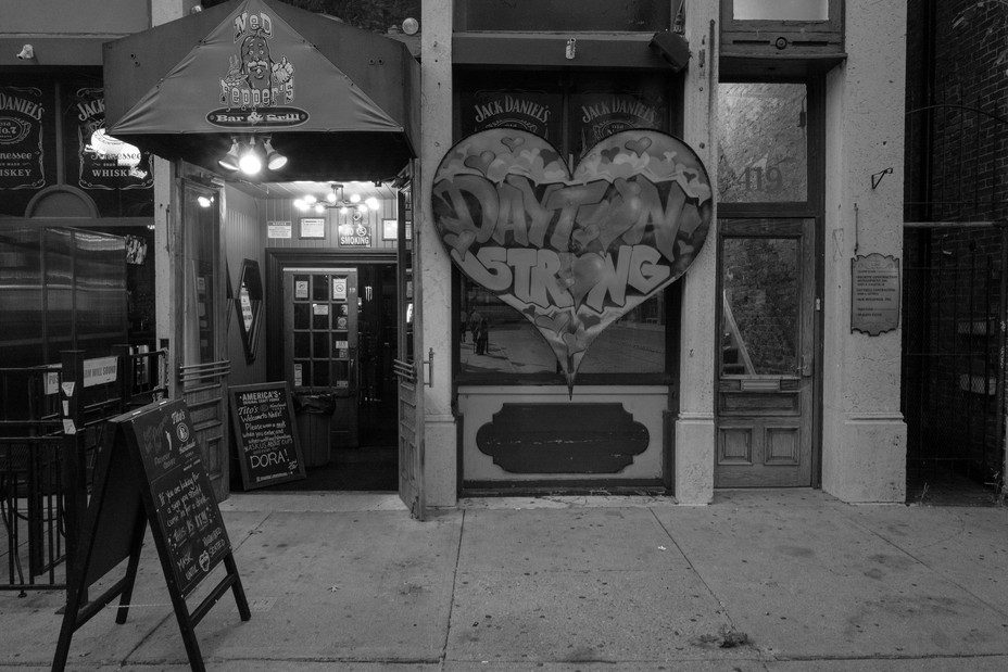 Picture of Ned Peppers Bar in Dayton Ohio where 10 people were killed.