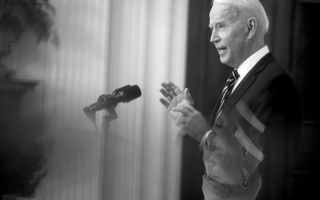 Biden gives a press conference