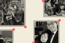 Several family photos show the author, his wife, his daughter, and Ruth Bader Ginsburg