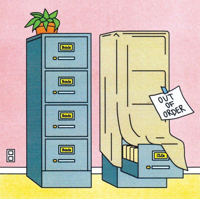 illustration of file cabinet with label "out of order"