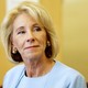 Betsy DeVos looks skeptical