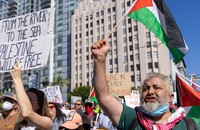 People march in support of Palestine